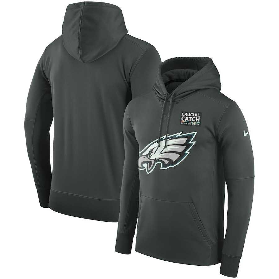 Men's Philadelphia Eagles Anthracite Nike Crucial Catch Performance Hoodie,We sell and wholesale Men's Philadelphia Eagles Anthracite Nike Crucial Catch Performance Hoodie on line form chian!